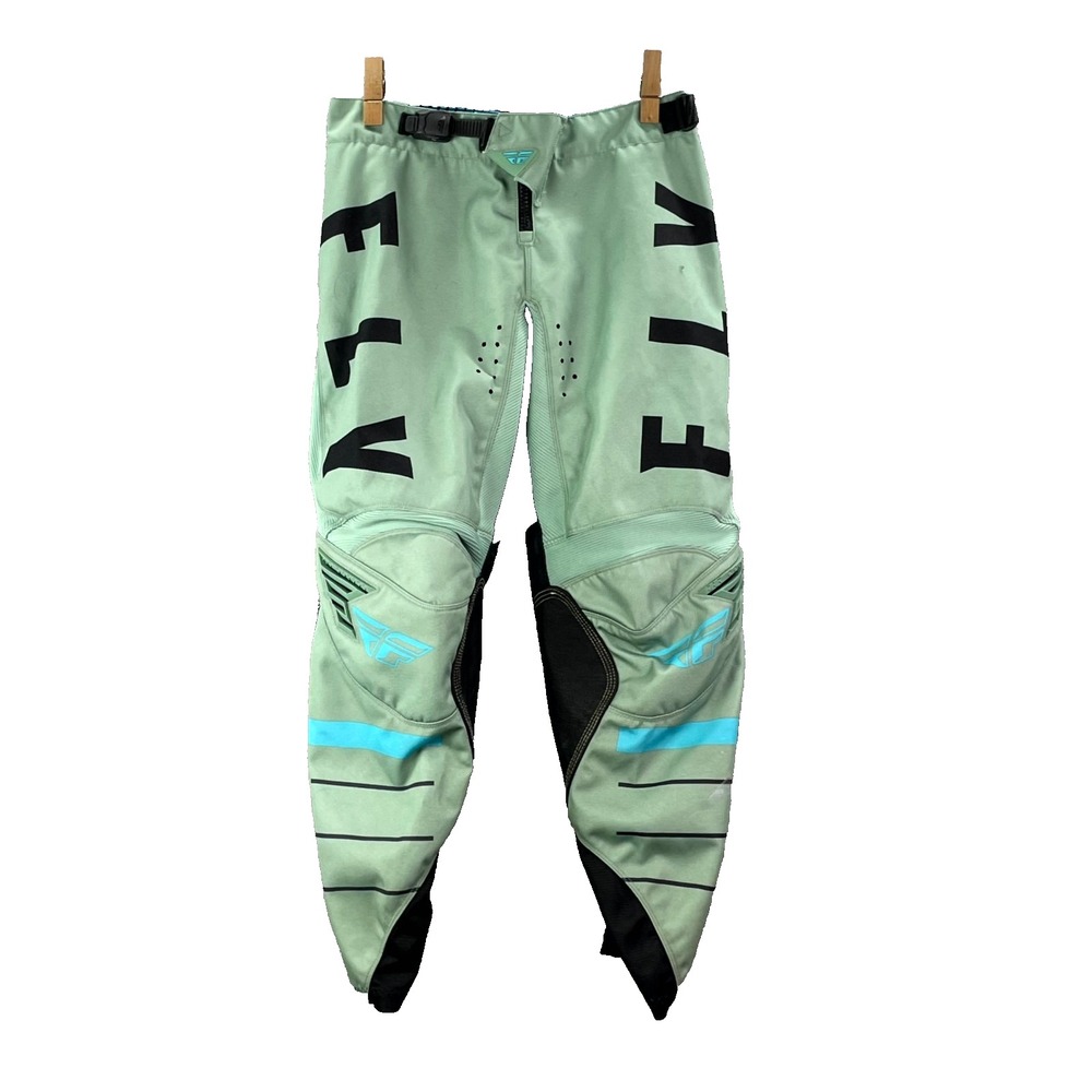 Fly Racing Kinetic Motocross Pants Mens 30 Green Outdoor Athleisure MX Dirt Bike
